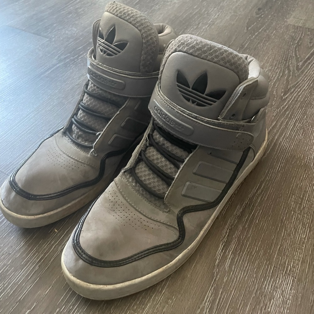 Adidas Size 13 Gray high top